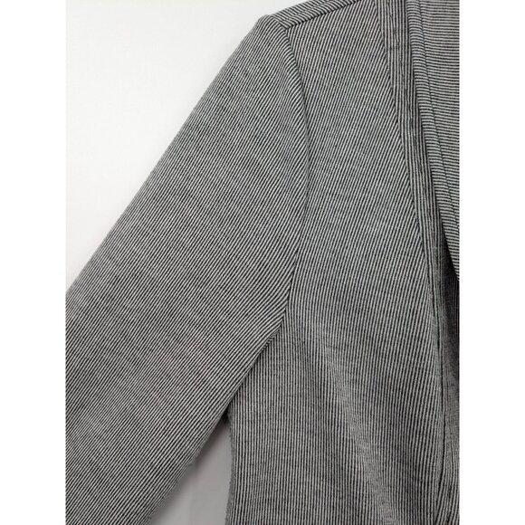 CAbi Knit Blazer Jacket Women Size S Shawl Collar Zip Up Pinstriped Office Soft - Picture 6 of 12